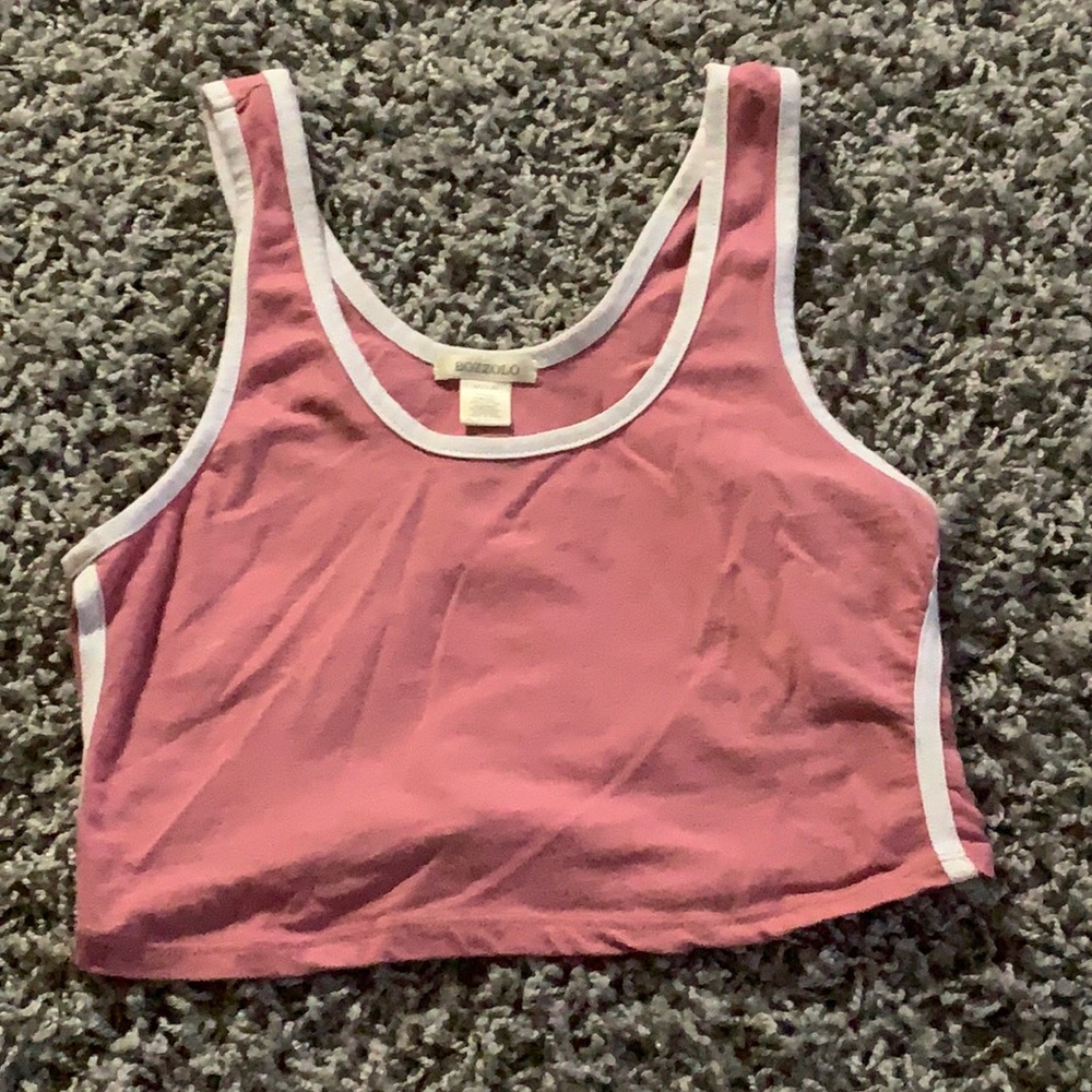 Pink crop top